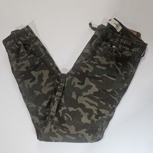 Levis Joggers Girls 16 Camo Elastic Drawstring Waist Stretchy Pants Army‎ Style